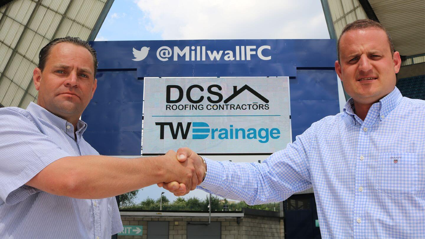 TW Drainage & DCS confirm joint partnership with Millwall FC