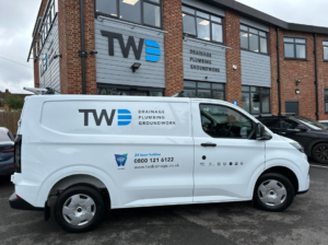 New white van signwritten with TWD and our award winners logo
